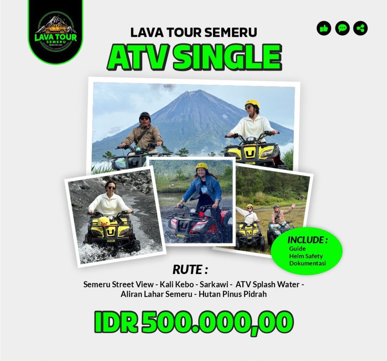 ATV Single di jalur lava