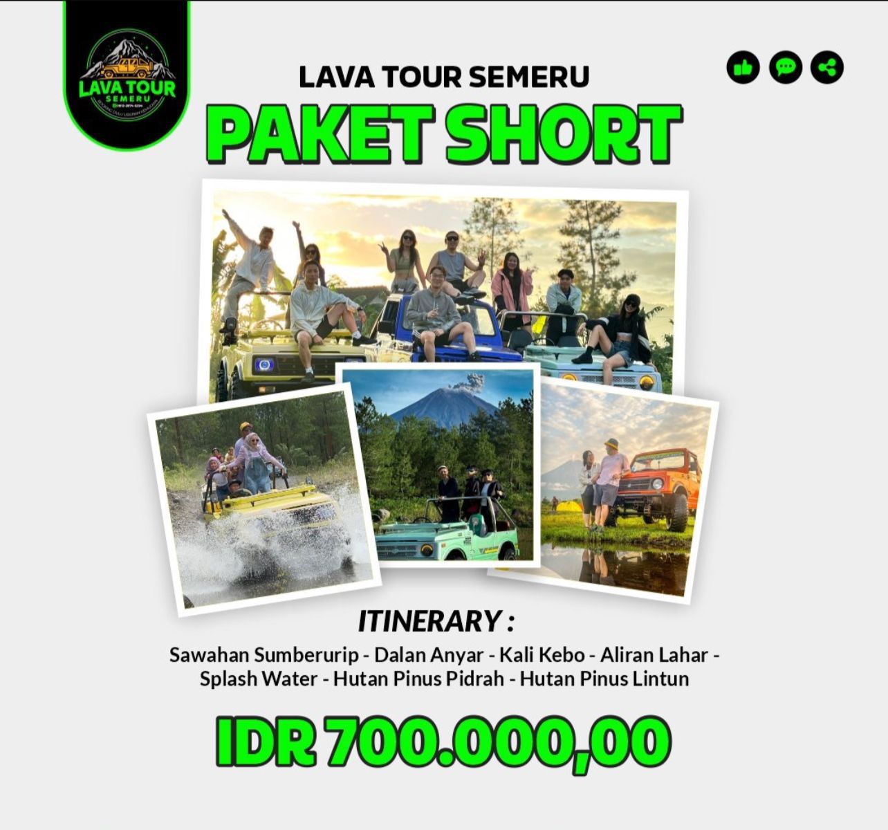 Paket Short di jalur pendek
